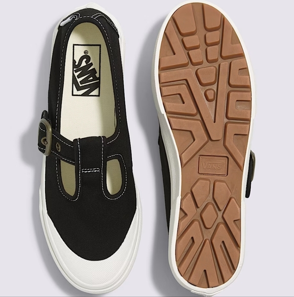 Vans Shoes - Vans Black and White Mary Jane Sneakers